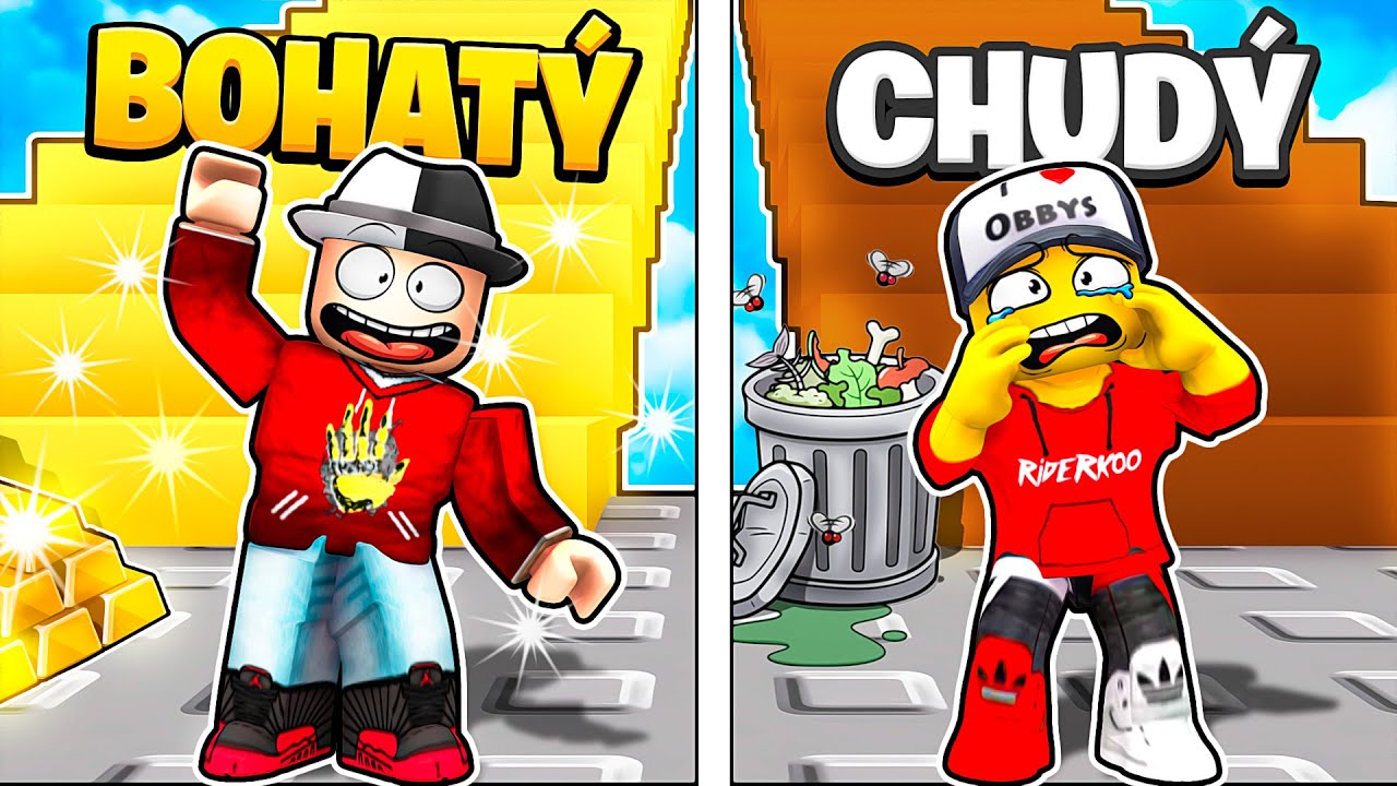 BOHATÝ vs. CHUDÝ Obby s Nerem! (Roblox Rich or Poor Obby)