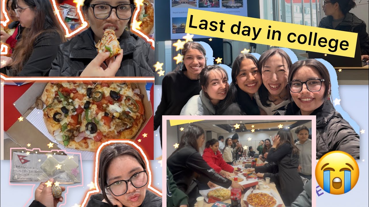 My first youtube video ✌🏻☺️☺️#college #lastday #viral #video 