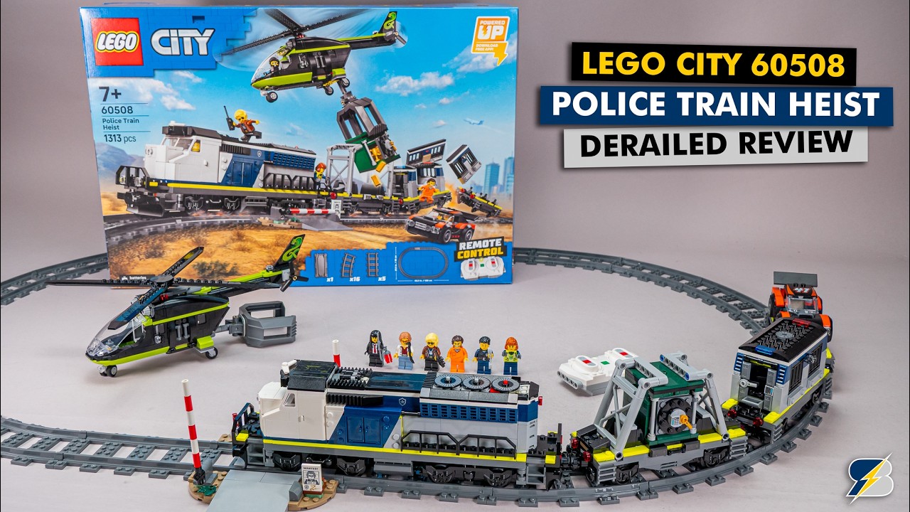 LEGO City 60508 Ограбление полицейского поезда — самый странный поезд LEGO на сегодняшний день?