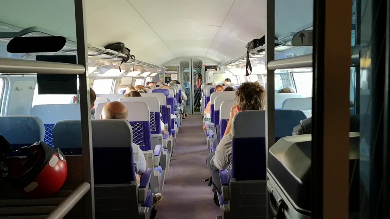 Double decker TGV from Aix-en-Provence to Paris