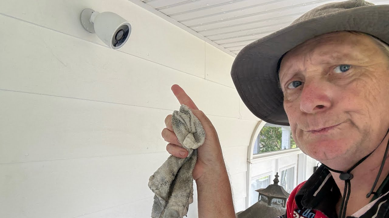 ⸻🎥 How We Protect Security Cameras & Outdoor Tech During house washes
