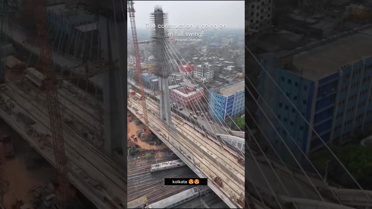 India's 2nd  cable bridge in kolkata#shorts #ytshorts #kolkata