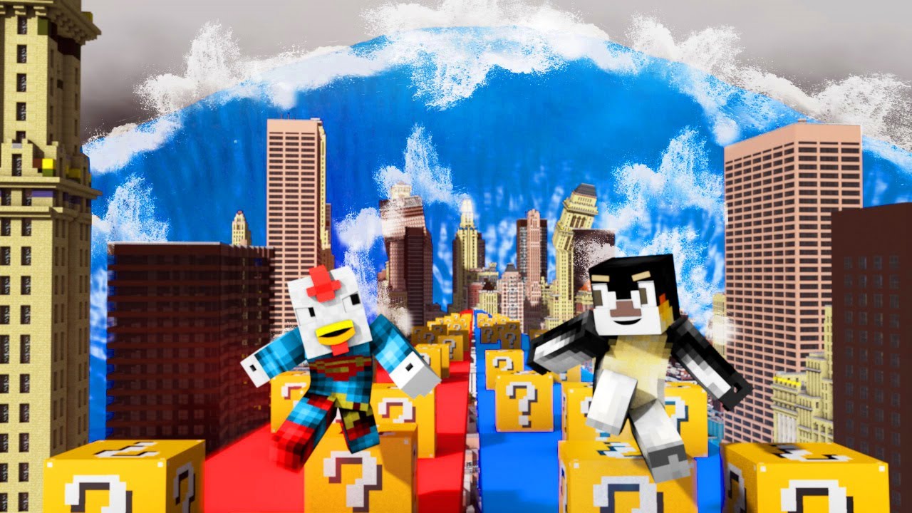 Minecraft | TSUNAMI VS LUCKY BLOCKS CHALLENGE! (Joe vs Cody)
