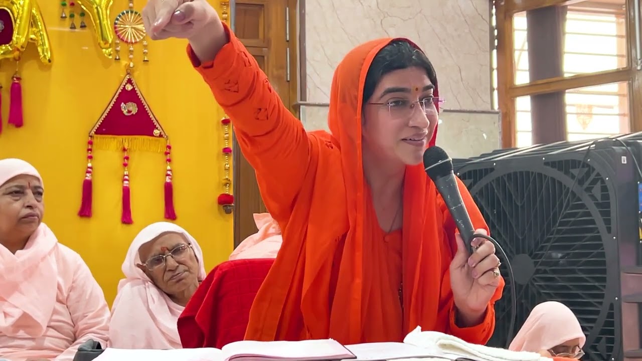 🌷🌷   यमुनानगर आश्रम में माँ ज्वाला जी द्वारा सत्संग एवं भजन 🌷🌷