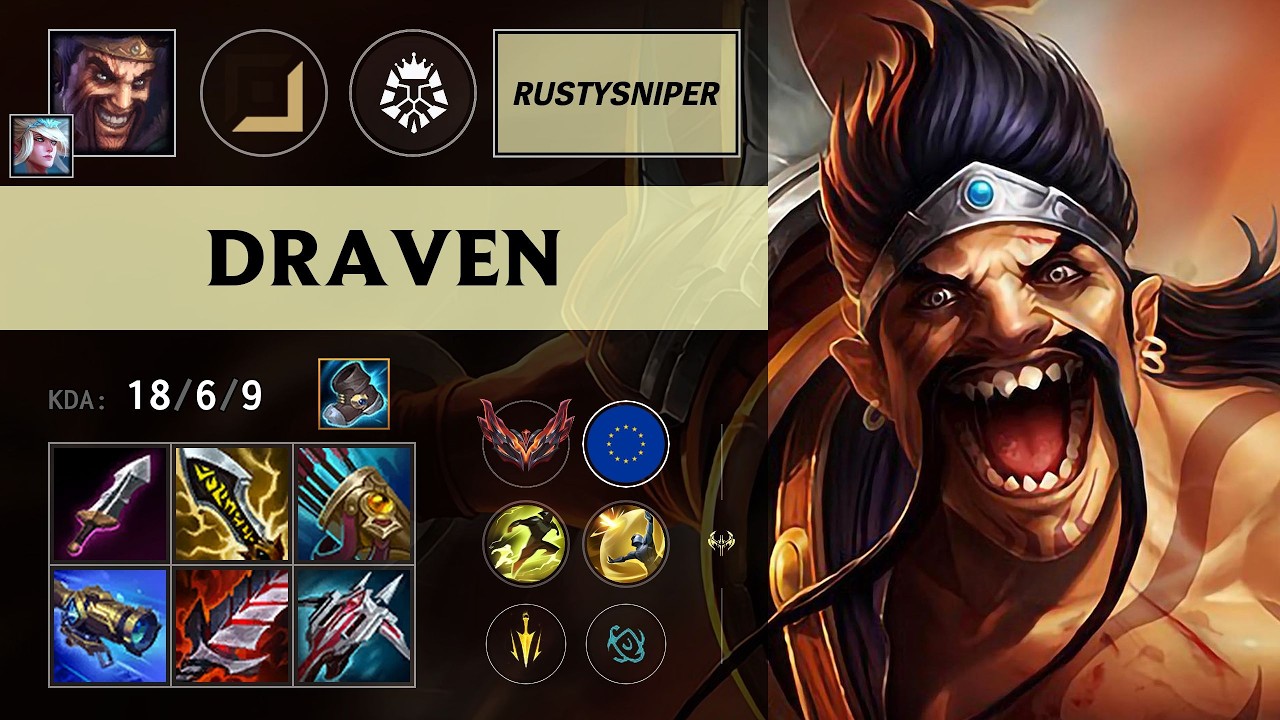 (LEO RustySniper) Draven ADC vs Kalista - EUW Grandmaster Patch 26.11