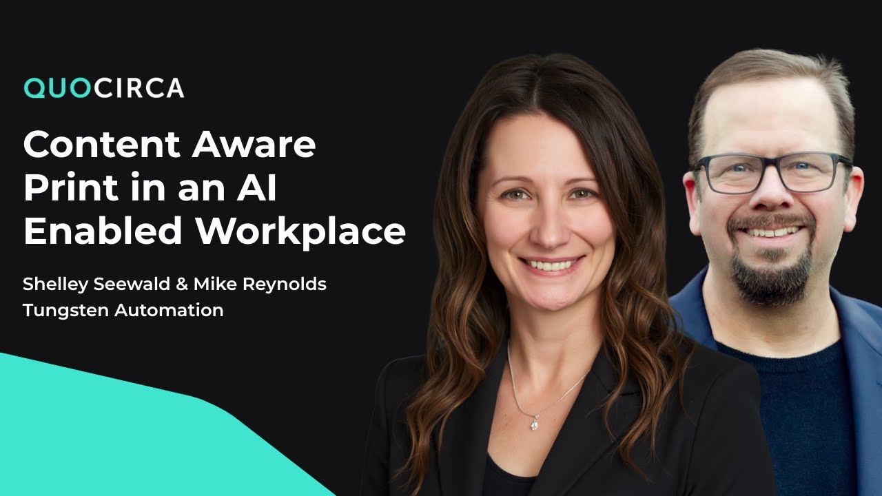 Tungsten Automation - Content Aware Print in an AI Enabled Workplace