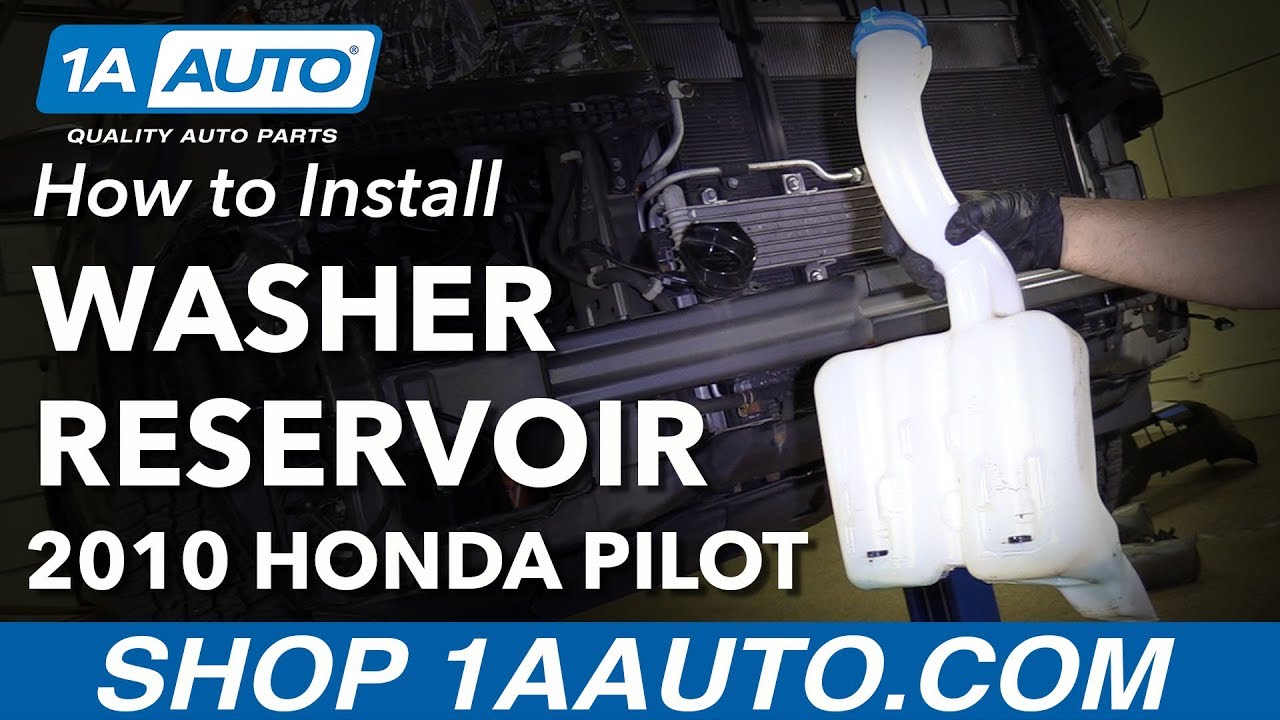 Как заменить бачок омывателя лобового стекла на Honda Pilot 09-15 годов выпуска