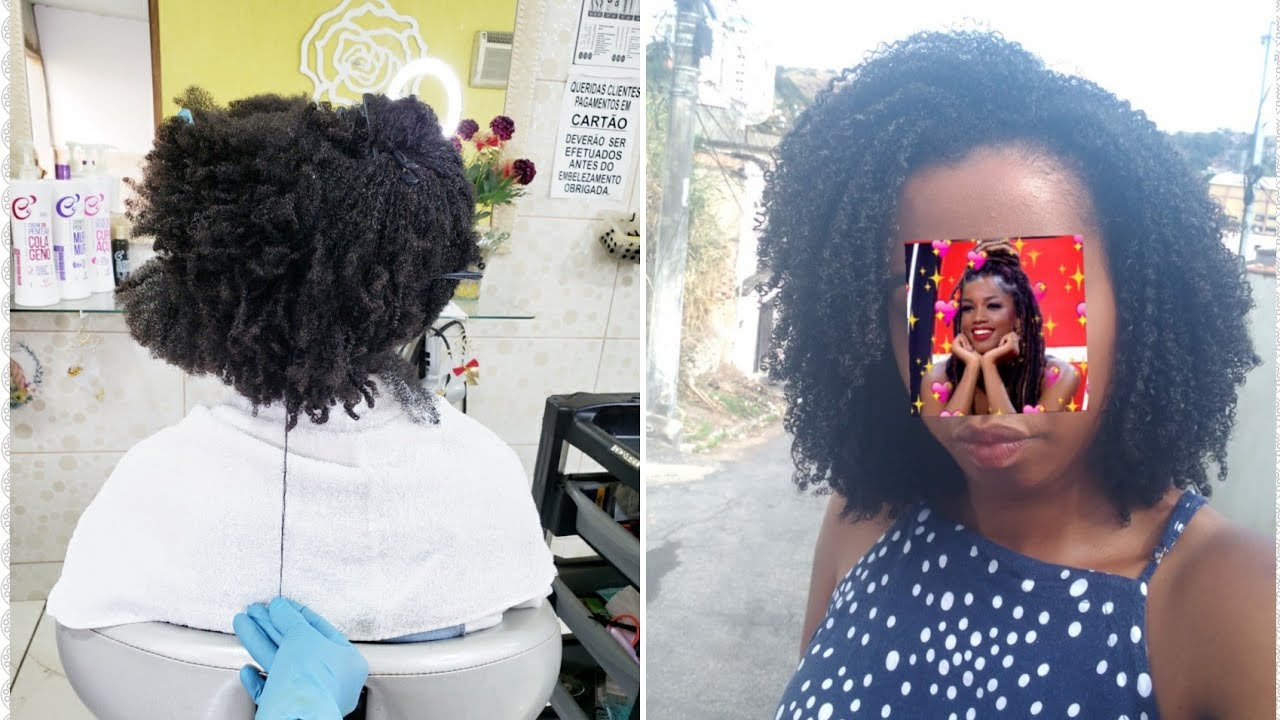Soltura dos cachos  / cabelo virgem 3 anos