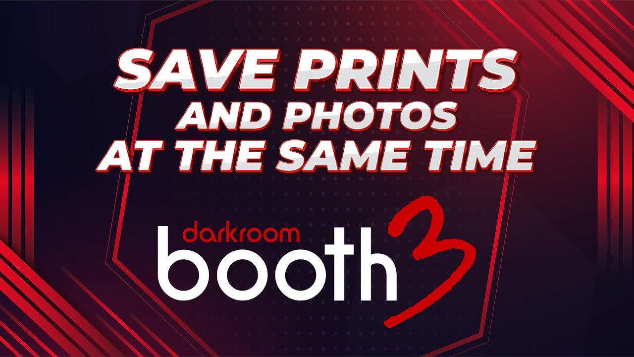 How to save prints & photos simultaneously on a USB in Darkroom Booth 3.