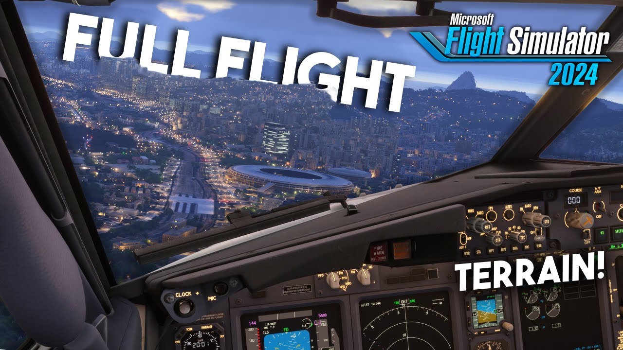 Microsoft Flight Simulator 2024 + PMDG 737 : DANGEROUS Approach and Landing! | REALISM Full Flight