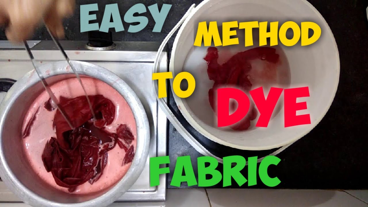 कपड़े रंगने का बढ़िया आसान तरीका How to dye fabric.