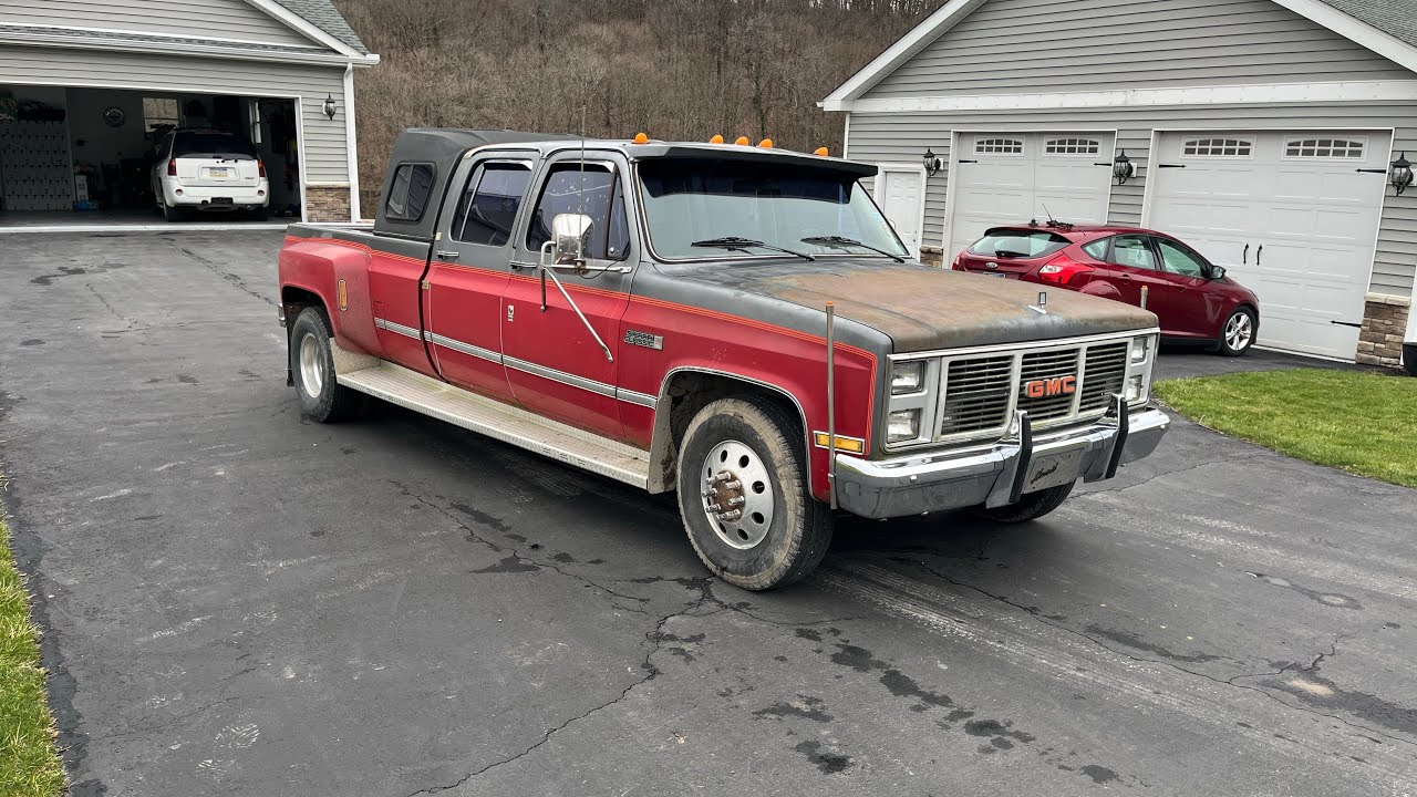 1986 GMC 3500 crew cab project part 1. We get a shop truck!!