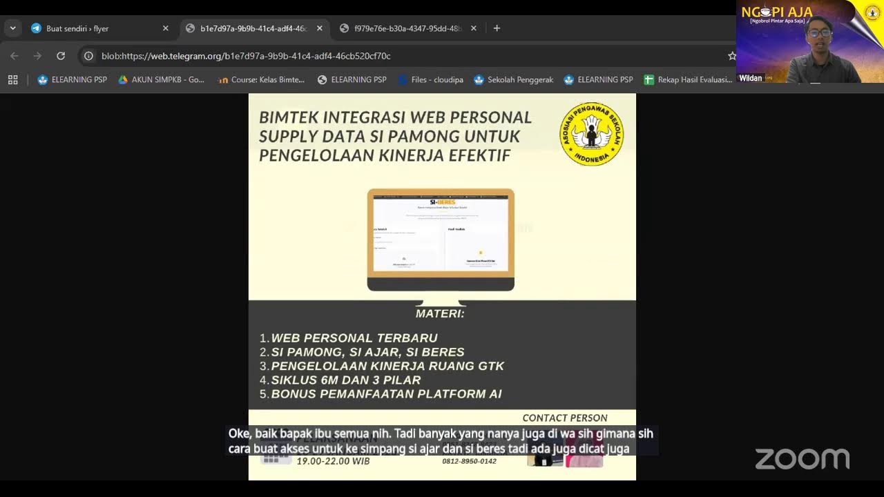 NGOPI AJA 223: Memanfaatkan Web Personal dalam Rangka Supply Data SIPAMONG