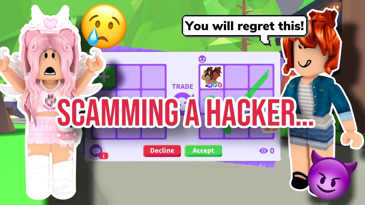 I Scammed A Hacker In Adopt Me But Then This Happened... *SHOCKING*