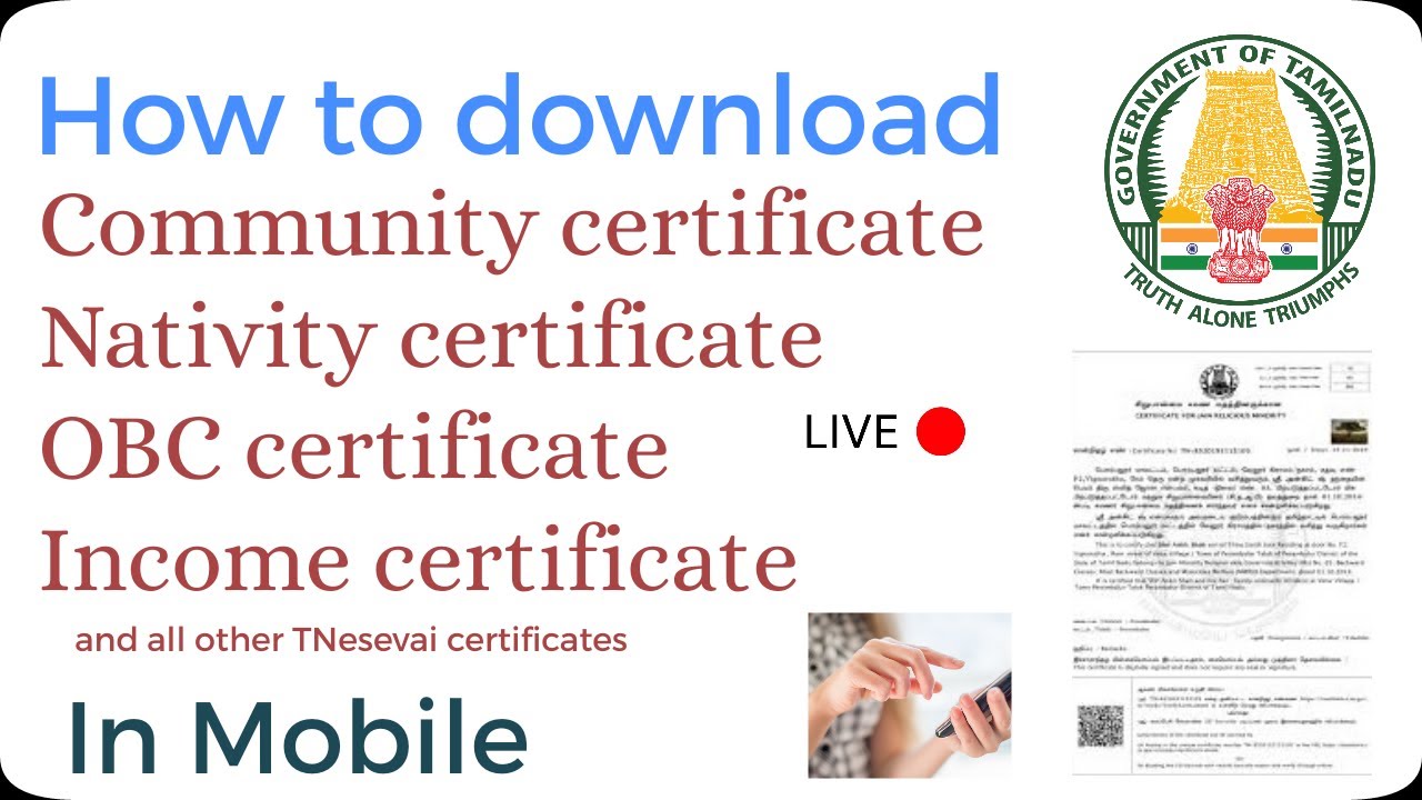 How to download all esevai certificates in mobile | Within minutes | Jc's media