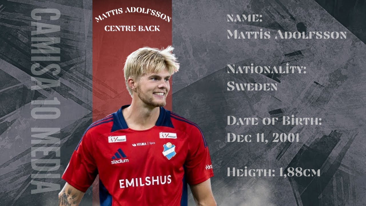 MATTIS ADOLFSSON - CENTRE BACK - ÖSTERS IF - SWE - 2024