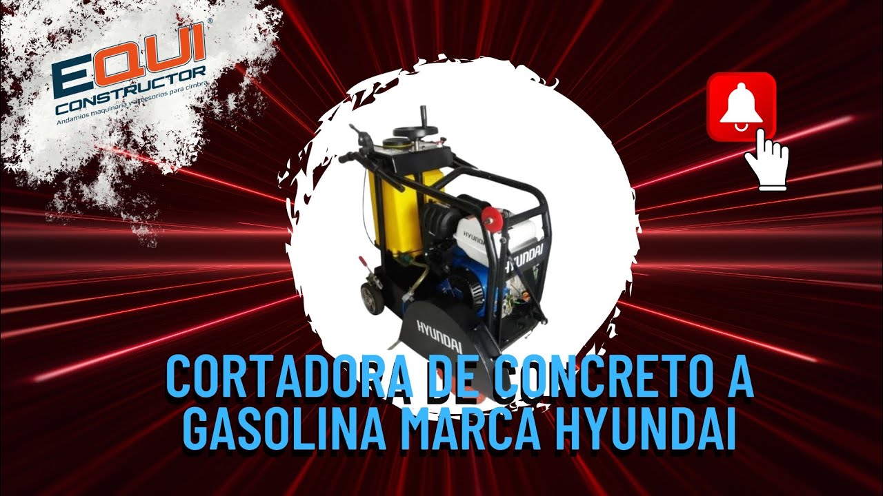 Cortadora de Concreto a Gasolina Marca  Hyundai HYCC5093