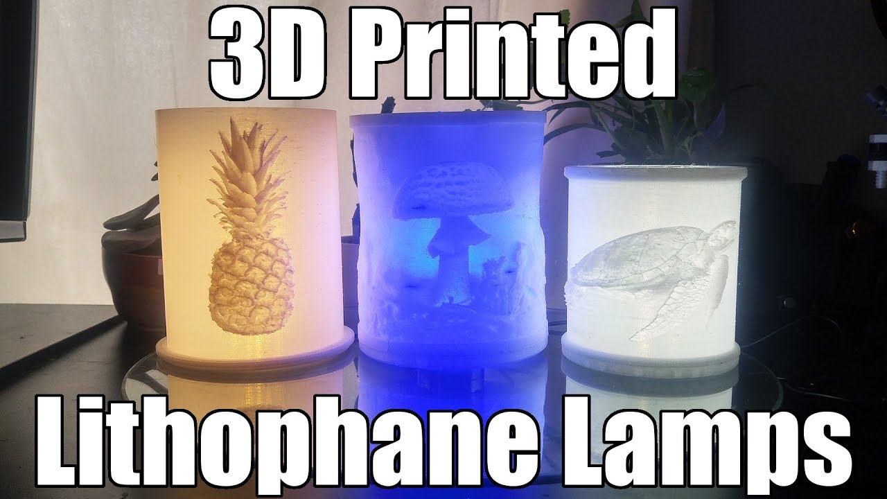 3D Printed Lithophane Lamp Compilation