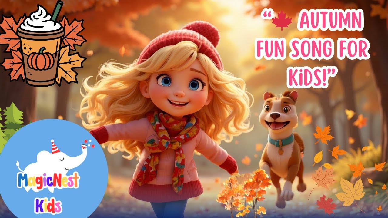 🍁 Autumn Leaves Are Falling Down | Fall Season Song for Kids | Magic Nest Kids Nursery Rhymes