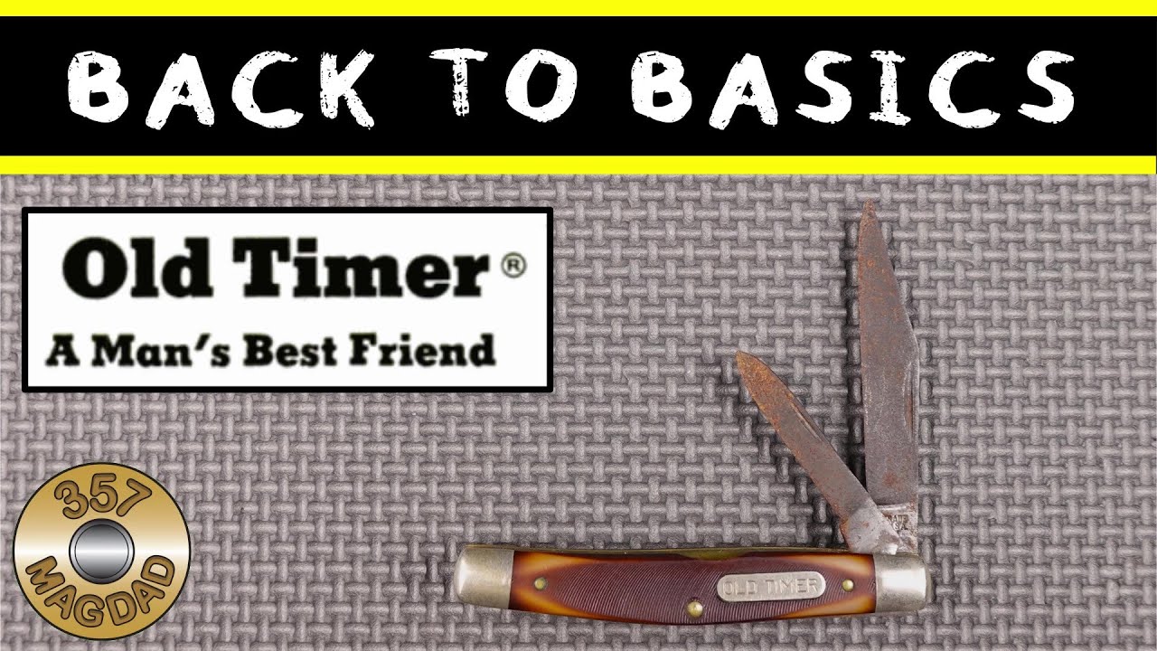 Карманный нож Schrade 33OT Old Timer — реставрация Back to Basics