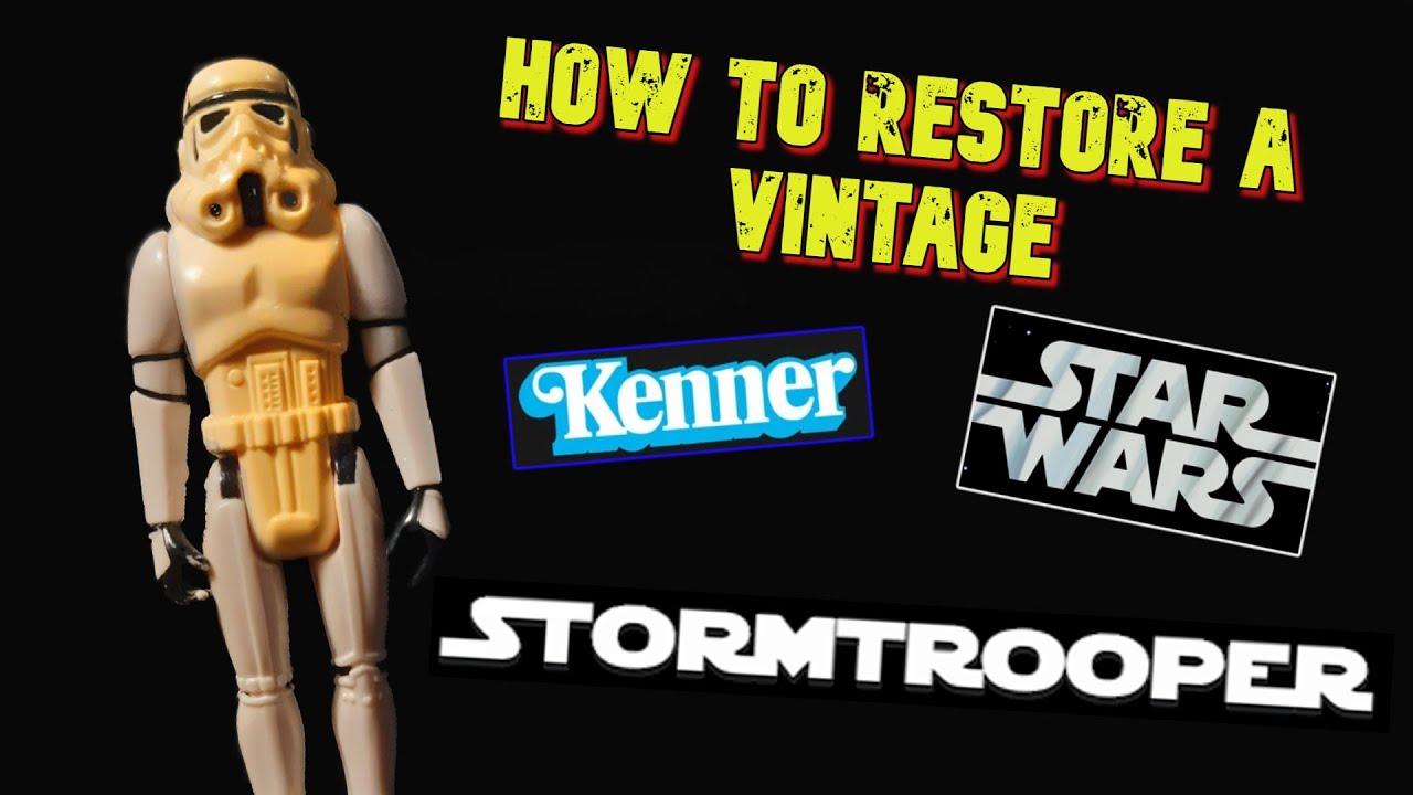How to restore a 1977 vintage STAR WARS stormtrooper figure | Easy to follow