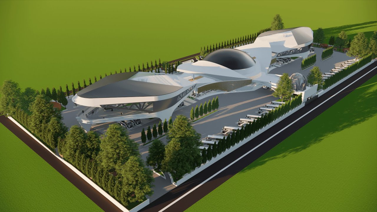 HIGH TECH Bus Station Architectural Design