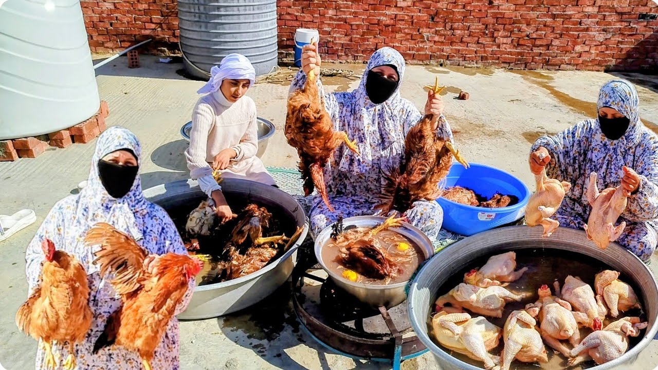 واخيرا خلصت دوره الفراخ الساسو بتاعه رمضان2026🌛ودبحتها ومليت البيت خير🤗وتعالوا شوفوا الاوزان بعينيكم