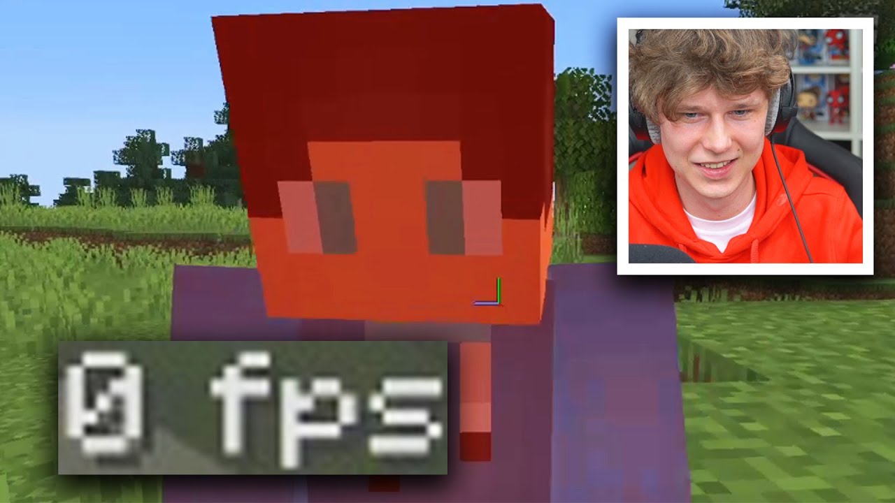 Minecraft LAG MOD, kter&yacute; děl&aacute; LAGY