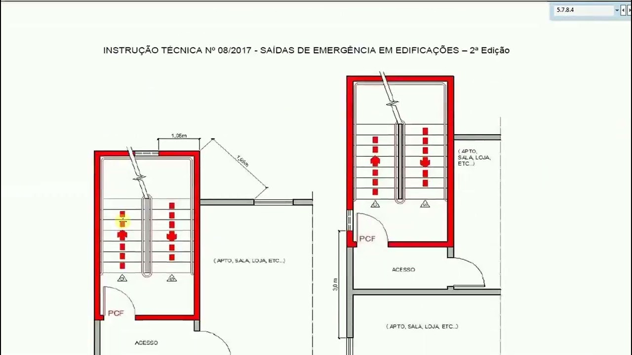 29 Meios de evacuação   Avaliação das escadas de emergência   Item 7   Módulo 6   Aula 30