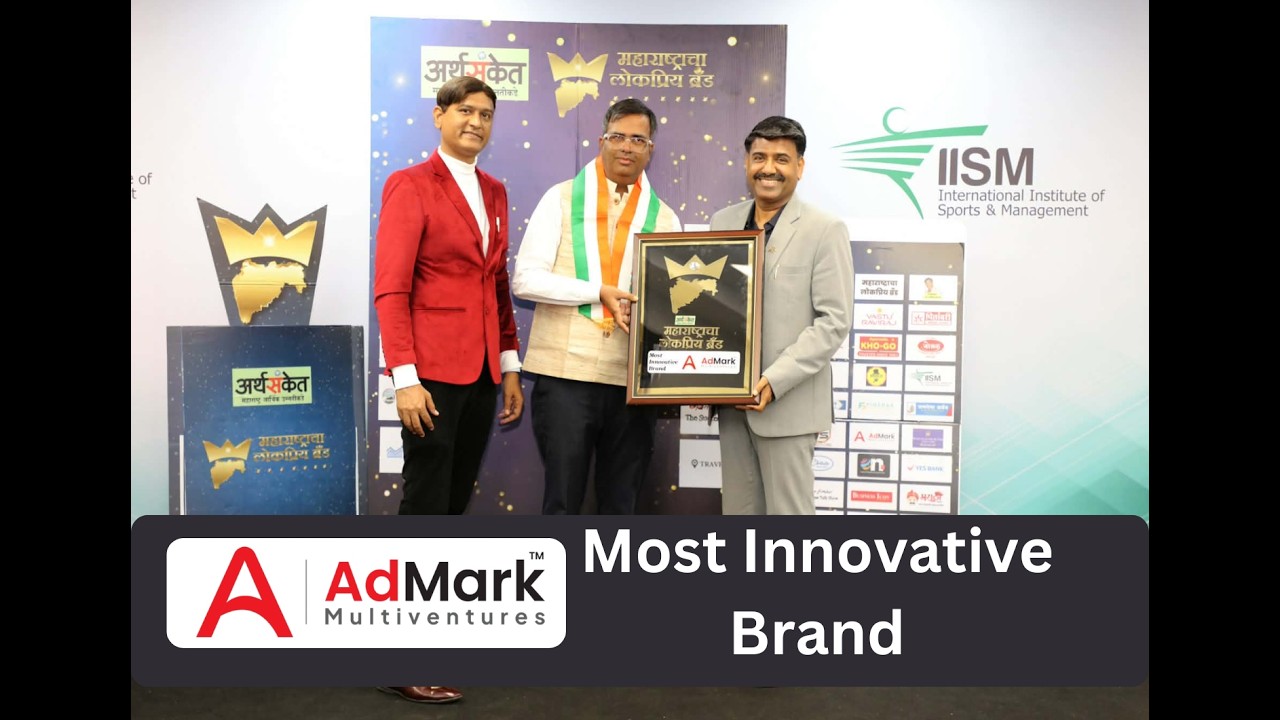 Admark Multiventures I Most Innovative Brand I Arthsanket MahaBrand 2026 I Ganesh Darekar I