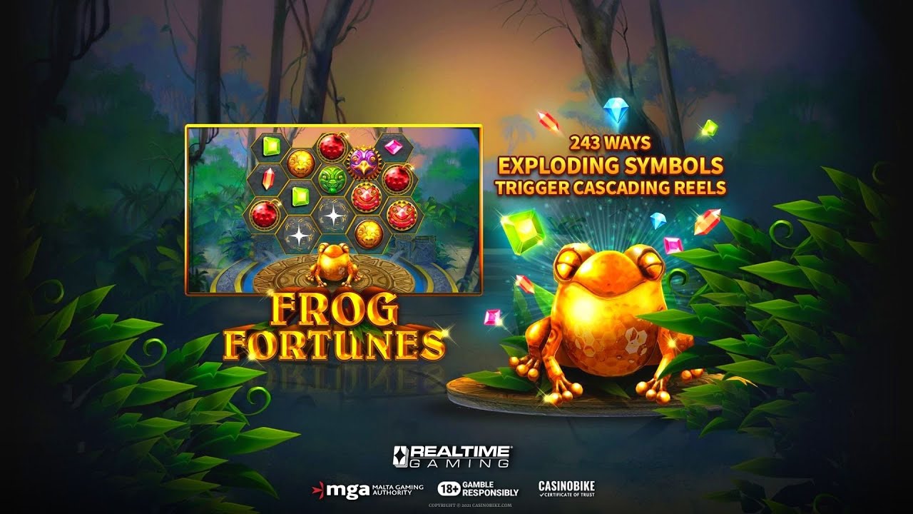 Review of Frog Fortunes Online Slot Game from RealTime Gaming (RTG) 2021 - CasinoBike.com