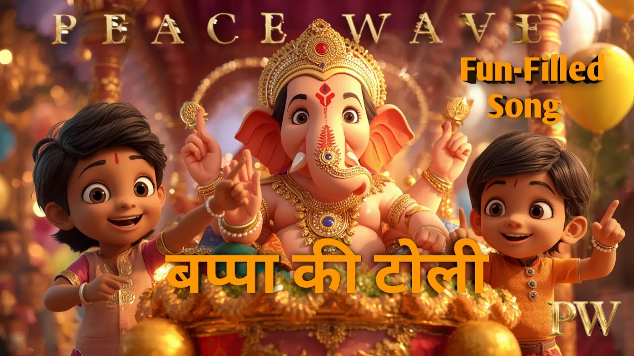 🥳 BAPPA KI TOLI 2025 - Fun-Filled Ganesh Song | New Ganpati Bappa Morya Bhajan | Peace Wave