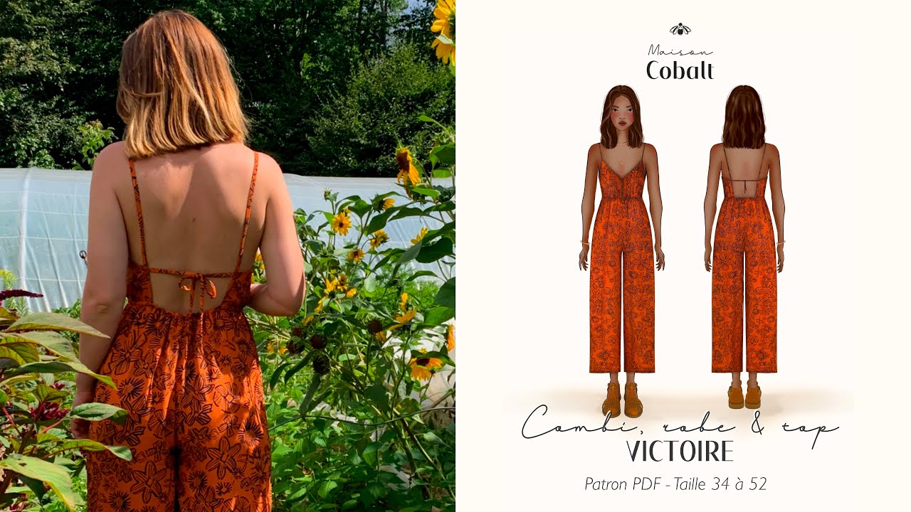 VICTOIRE 1 || Combi, robe & top - dos nu || TUTORIEL COMPLET