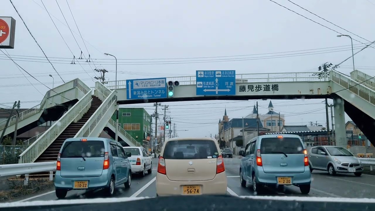 2022.2.27 新潟市東区の赤道を走ります。