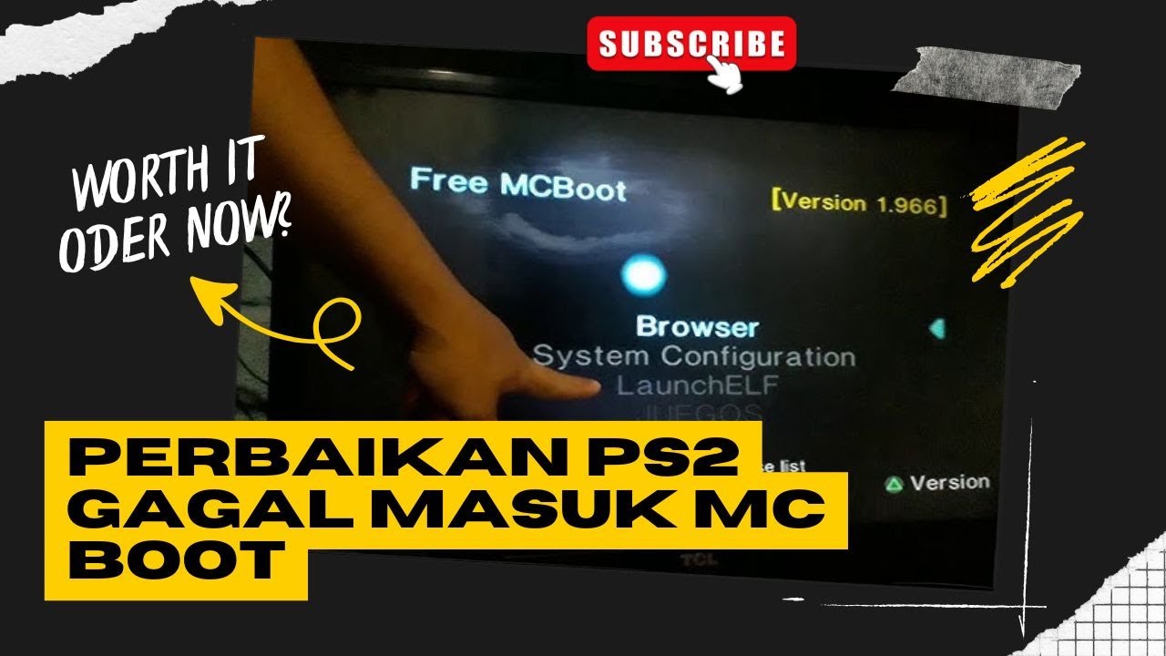 Cara Mengatasi PS2 Tidak Bisa Masuk Menu MC Boot