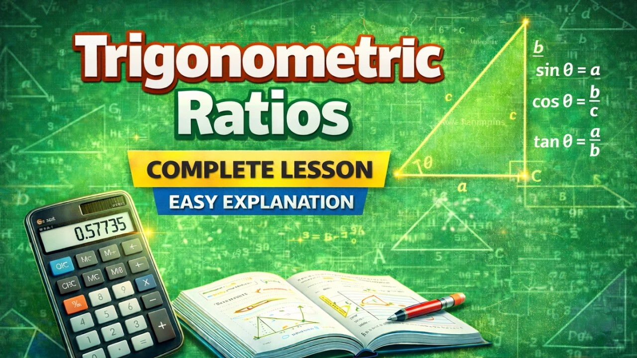 Trigonometric Ratios Explained | Sine, Cosine, Tangent | Complete Lesson