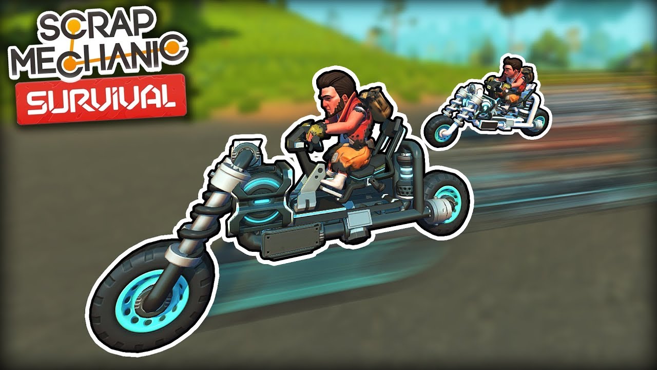 I Built Motorcycles and Started a Biker Club! (Scrap Mechanic Survival Ep.14)