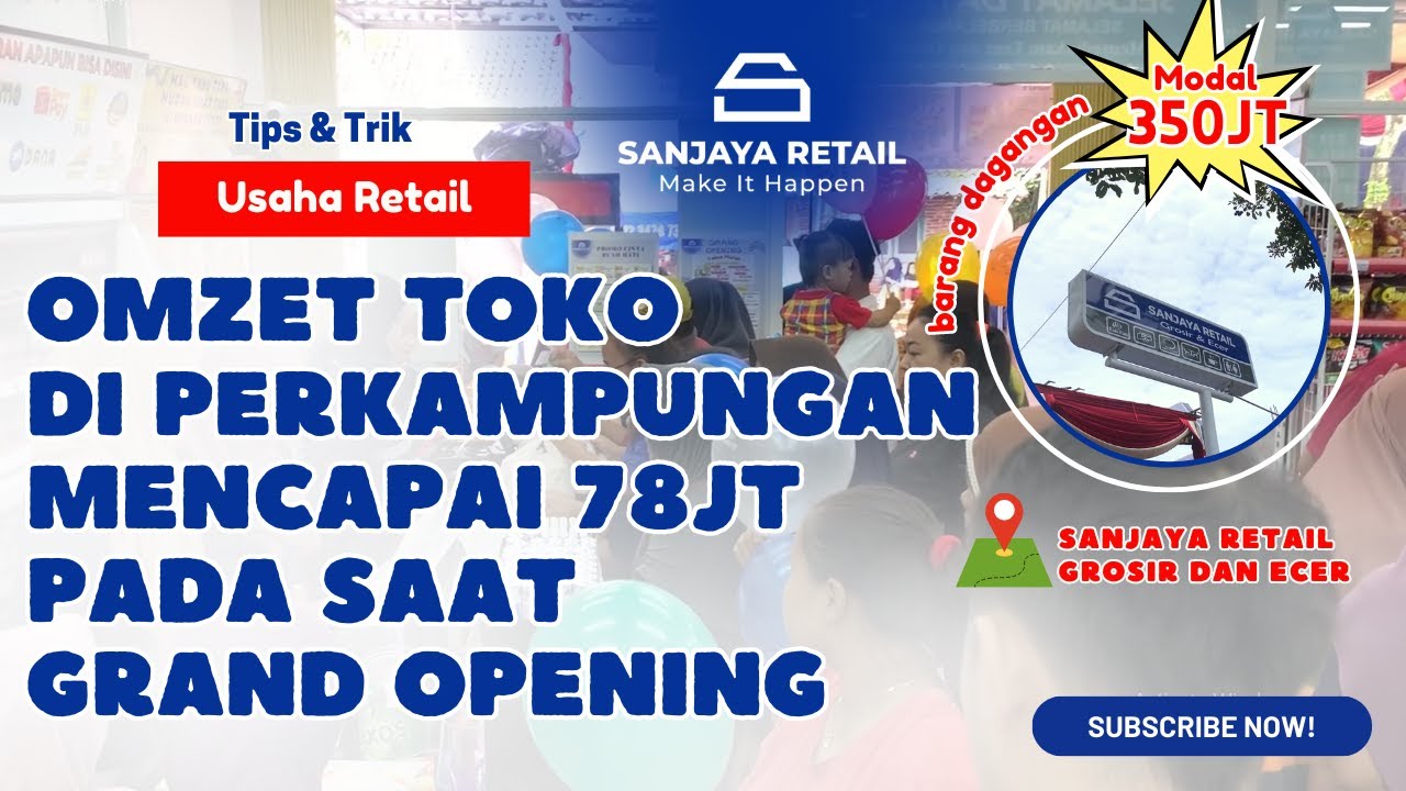 PELUANG USAHA MINIMARKET PERKAMPUNGAN || REVIEW TOKO SANJAYA RETAIL 2