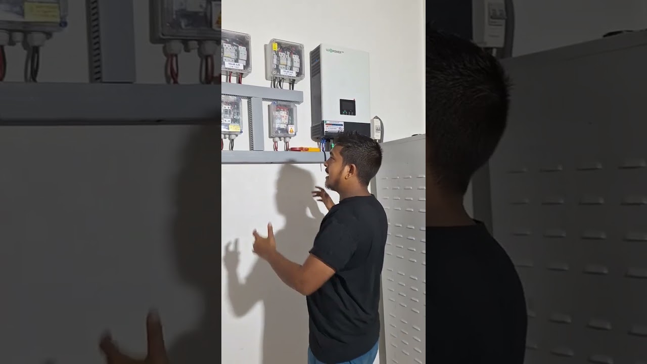 10 KW Lux power hybrid inverter Loom solar battery upgrade Motihari#solarinstallation