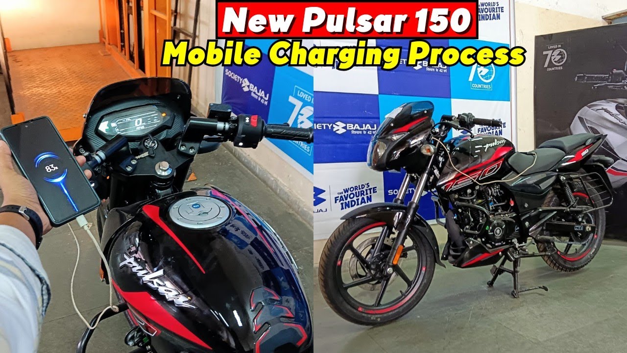 All New 2024 Bajaj Pulsar 150cc 🔥- में Mobile Phone Charge कैसे होता है❓ | Pulsar 150 New Model