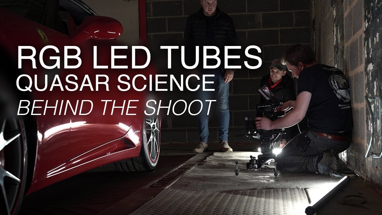 Quasar Science RGB LED light tubes (Q-Rainbow RGBX lamp) | Behind the shoot