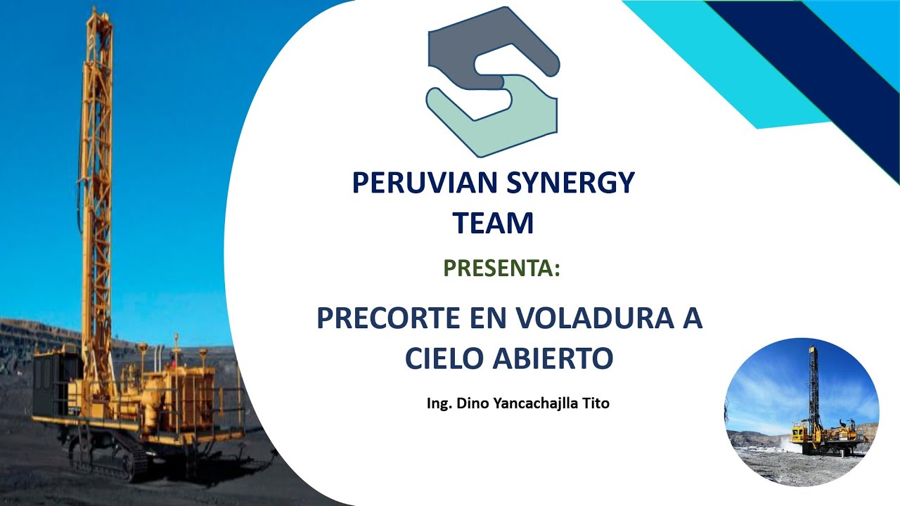 PRECORTE EN VOLADURA EN MINA A CIELO ABIERTO