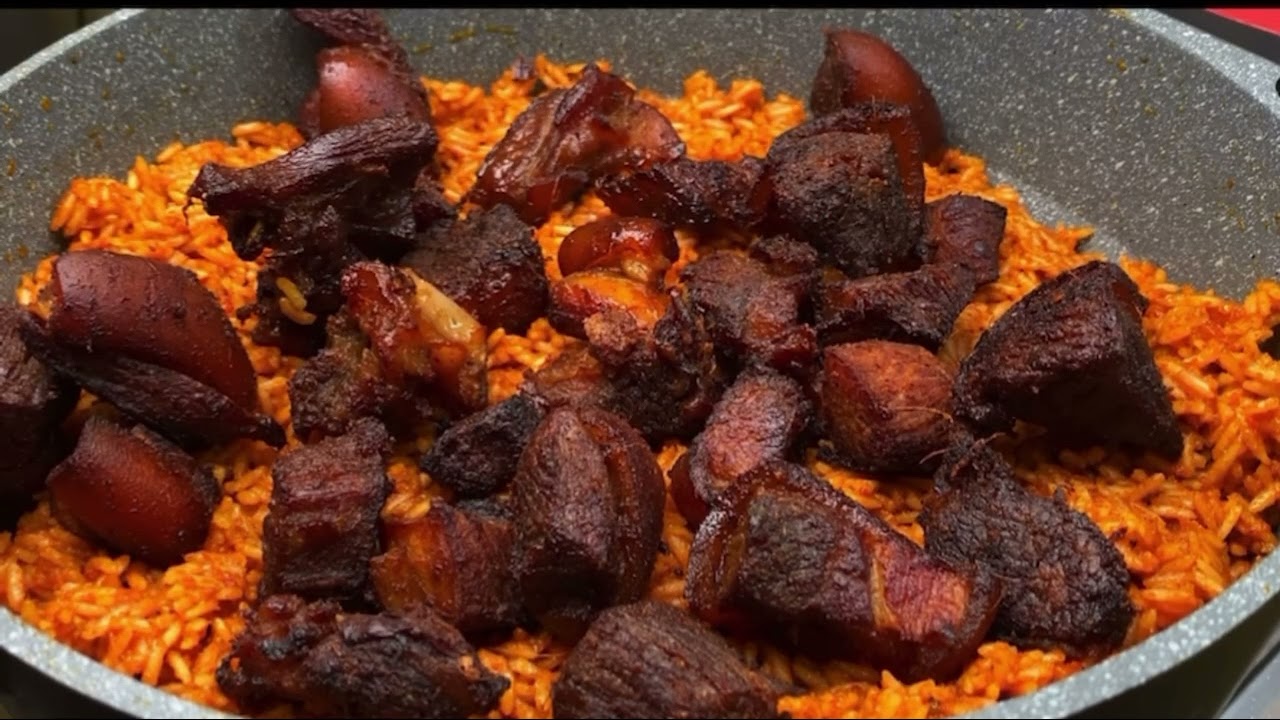 HOW TO MAKE PERFECT NIGERIAN PARTY JOLLOF RICE | SMOKY & FLAVORFUL 😋🔥🇳🇬