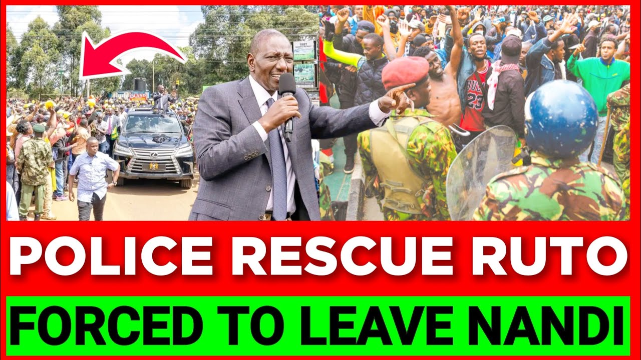 TOKA HAPA! Uongo! Ruto Forced to Abruptly End his Tour in NANDI after This Happened Today