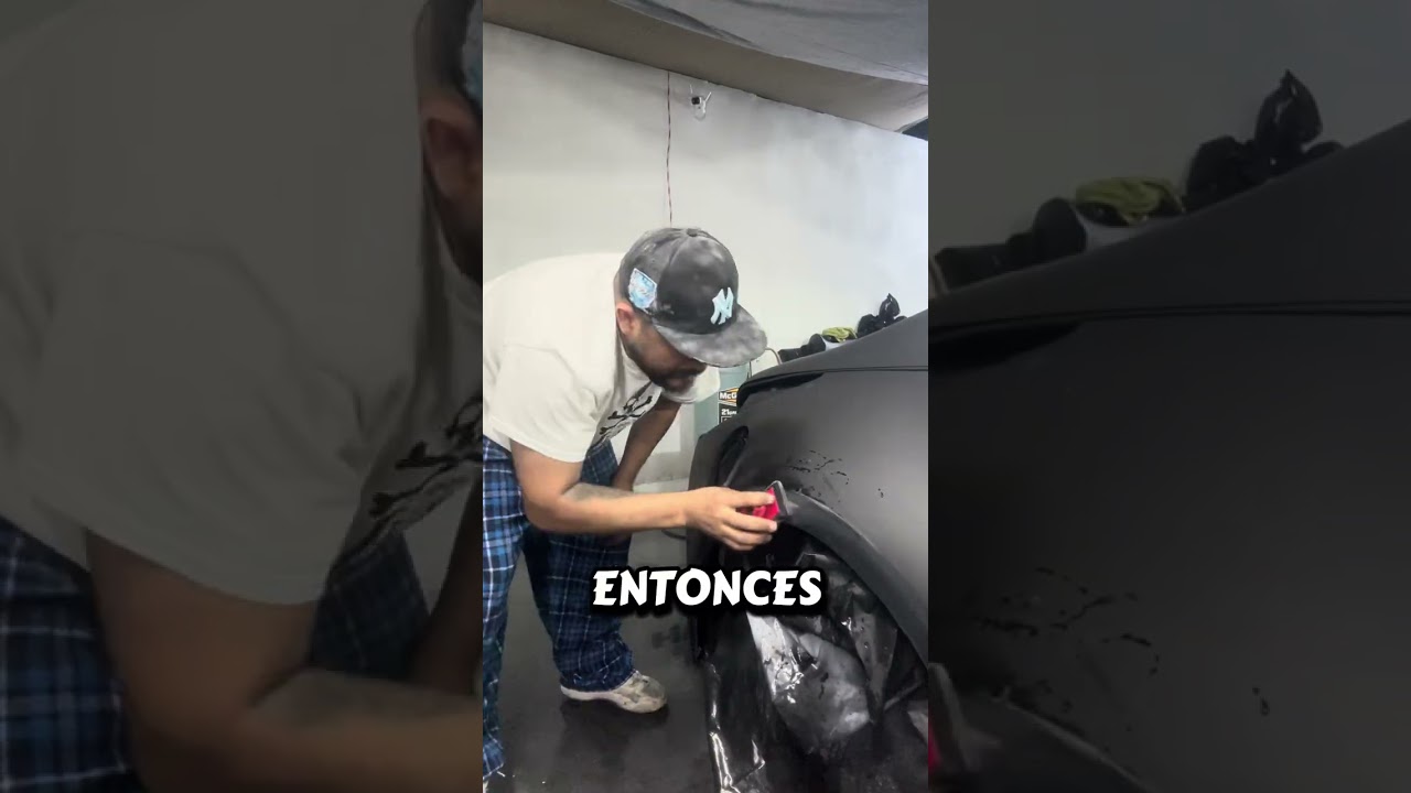 Pintando este Nissan 350z todo un reto 