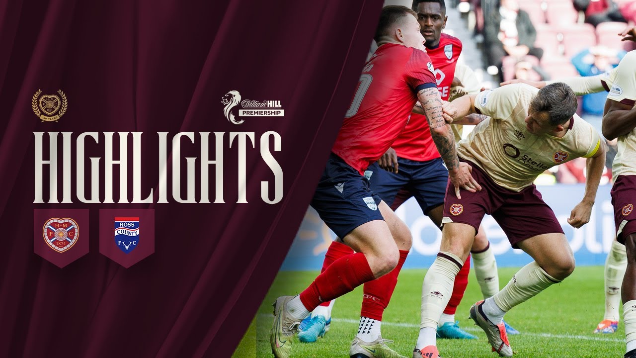 Shankland nets late equaliser | Hearts 1-1 Ross County | Alt Highlights
