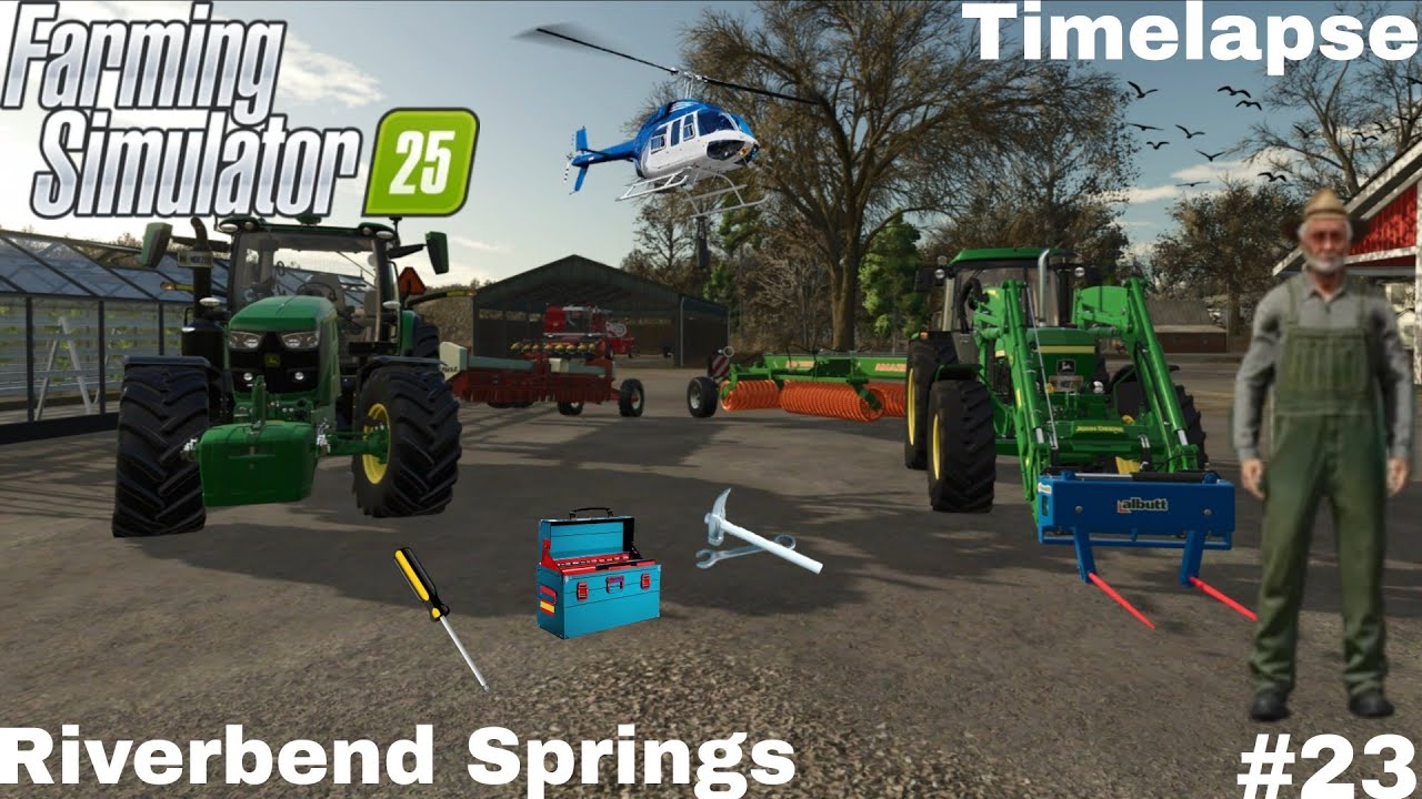ROULEAU SUR LE CHAMP & BROYAGE DES CHAMPS DE TOURNESOL 🌻 | Farming Simulator 25 | Riverbend Ép23
