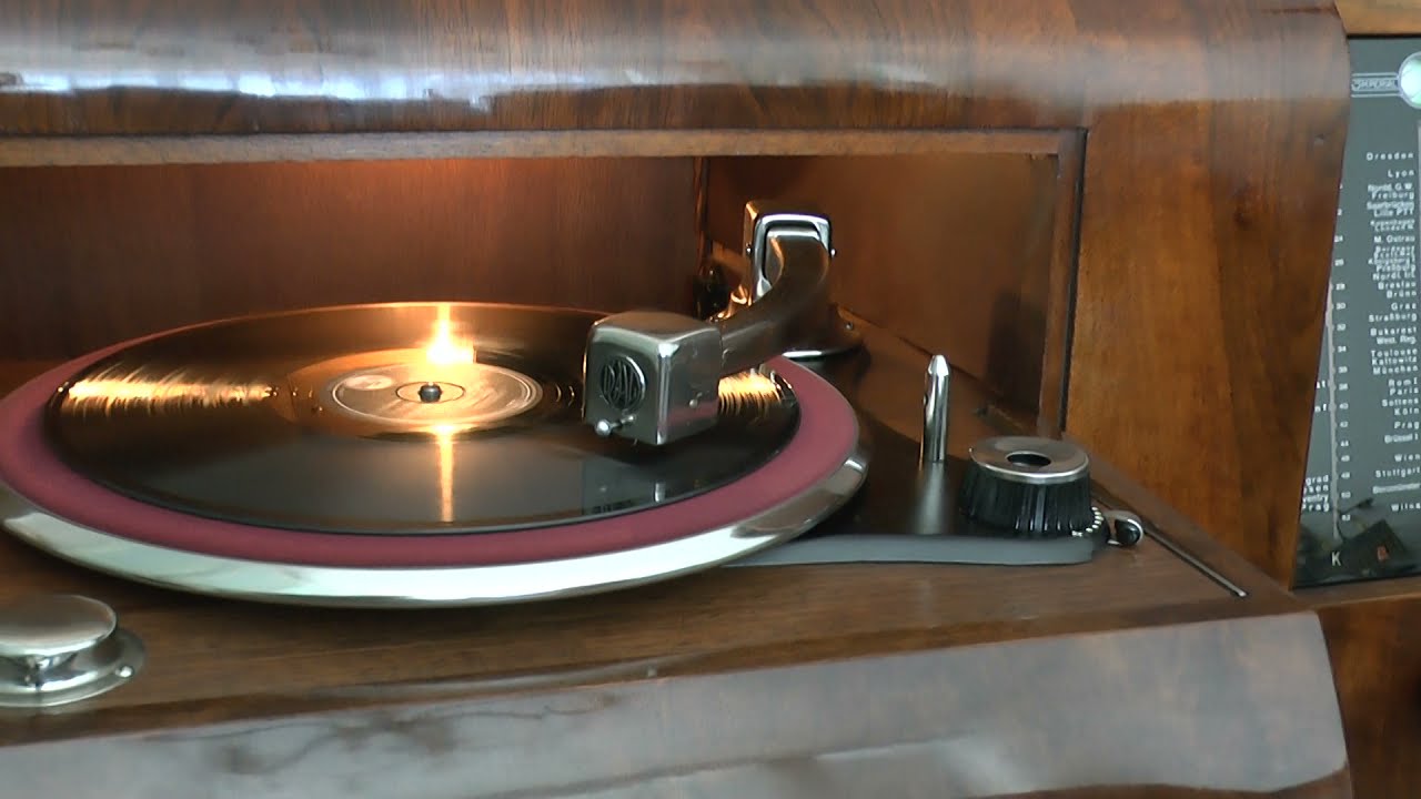 78HQ, BENNY GOODMAN Mean to me (Sei lieb zu mir), German 1940 Stassfurt Imperial 60 WK Radiogram WW2