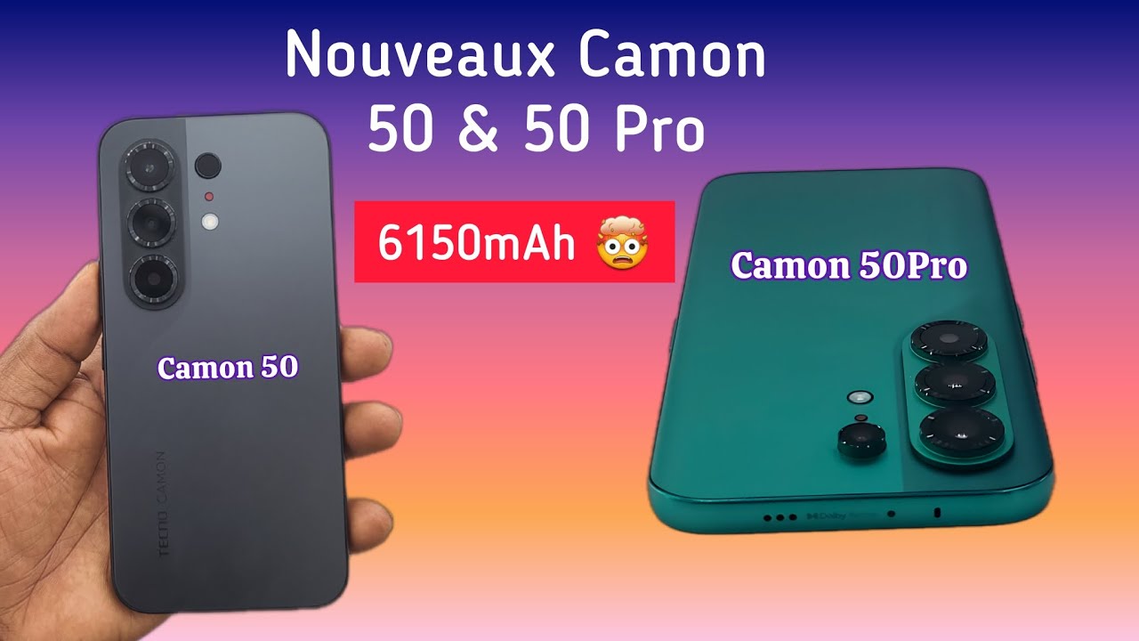 Tecno Camon 50 et Camon 50Pro, Tout à Savoir avant le lancement Officiel