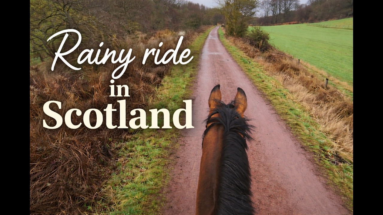 A Peaceful Rainy Ride Through the Scottish Countryside